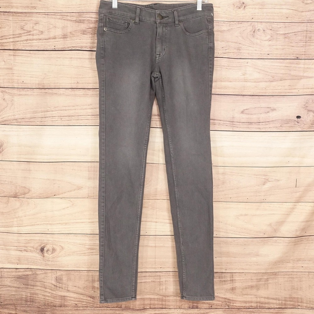 Uniqlo UJ Jeans 27x33 Gray Medium Wash Slim Skinny Denim Pants
